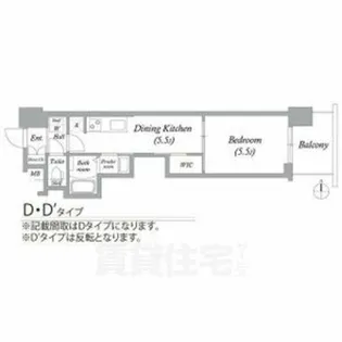 エステムコート名古屋平安通クチュール【3階】の間取り