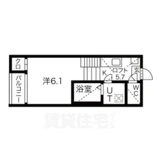 アジュール鶴舞【1階】の間取り