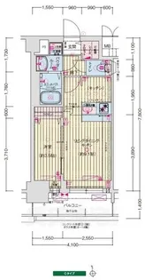 プレサンス葵デュリス【11階】の間取り