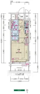 プレサンス葵デュリス【11階】の間取り