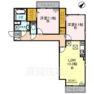 ルミエールMK【1階】の間取り