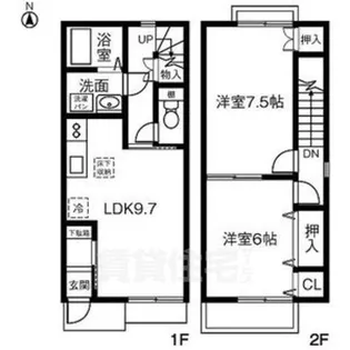 オアシス滝ノ水【1階】の間取り