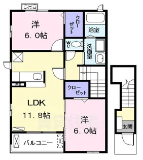 マインシュロス1【2階】の間取り