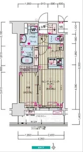 プレサンスTHE新栄【6階】の間取り