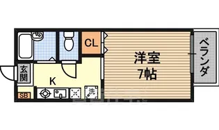 カーサトレディーチ【1階】の間取り