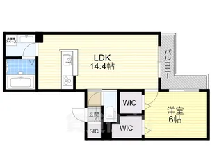 大阪府茨木市沢良宜西3丁目【マンション】の間取り