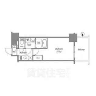 エスリード新栄マルス【2階】の間取り