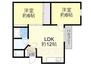 パティオ小松【1階】の間取り