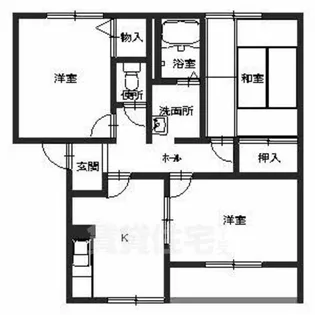 葛城gardensB【2階】の間取り