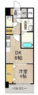スプランディッド新大阪EAST【4階】の間取り