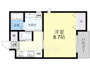 CROUD東桜木町【2階】の間取り