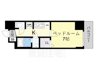 ブランシエスタ加島【6階】の間取り