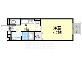 大阪府堺市堺区向陵西町3丁【アパート】の間取り