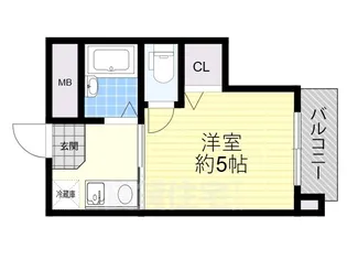 高柳栄ハイツ【4階】の間取り