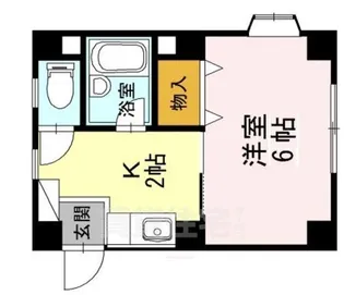 SUMIワンルームマンション【3階】の間取り