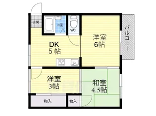 シャロン星の荘【2階】の間取り