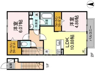 Elvita【2階】の間取り