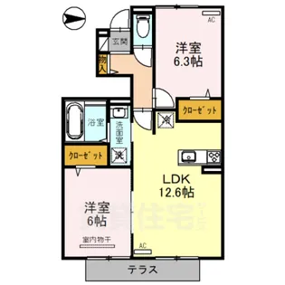 ブエナ ヴィーダ【1階】の間取り