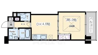 S-FORT二条城前(旧:Grand E’terna二条城前)【11階】の間取り