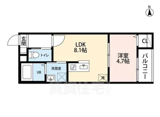 Ciel Bleu野萩(シエルブルーヤハギ)【3階】の間取り