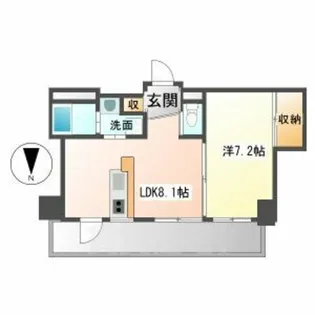 サン・サカエビル【5階】の間取り