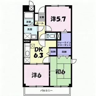 ヴェルジェ【1階】の間取り