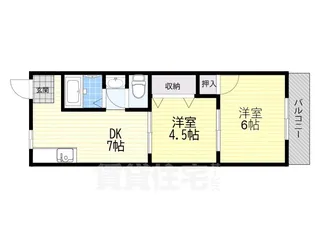 土佐ビル高柳【3階】の間取り