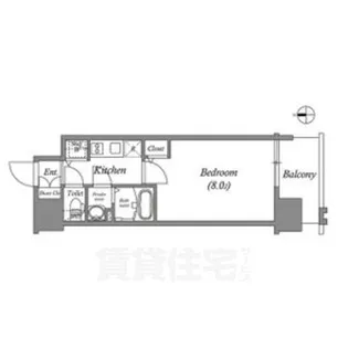 エスリード栄イーストスクエア【14階】の間取り