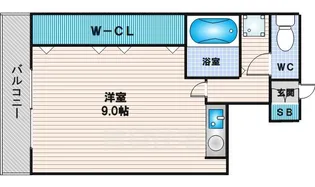 ユニオン新大阪【3階】の間取り