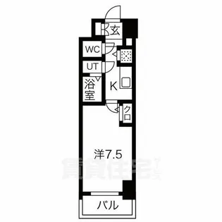 エスリード上前津テルツェ【13階】の間取り