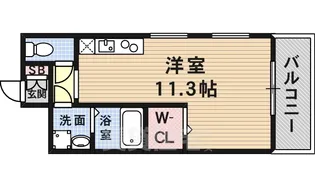 サムティ三宮レガニール【2階】の間取り
