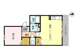 セジュール篠原【2階】の間取り