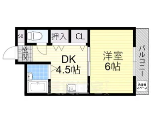 マツダ21天美【1階】の間取り