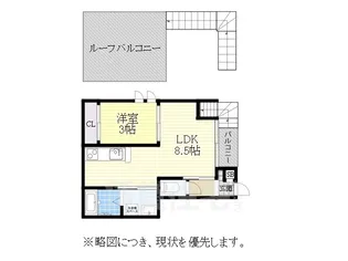 GRANDTIC Quon鳴海【2階】の間取り