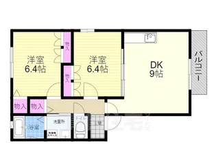 大阪府大阪市淀川区田川北2丁目【アパート】の間取り