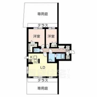 ブルームコートA棟【1階】の間取り