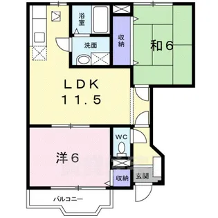 サンクリスタル1【1階】の間取り
