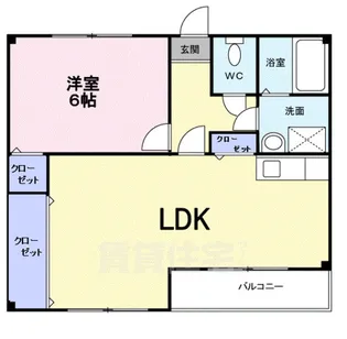リッシェ嵐山【1階】の間取り