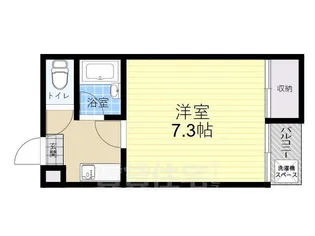 ビロウズコマガワパート1【2階】の間取り