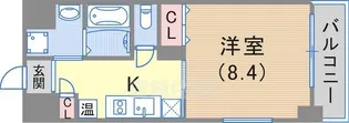 WILLDO浜崎通【4階】の間取り