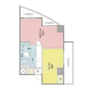 ベレーサ築地口ステーションタワー【9階】の間取り