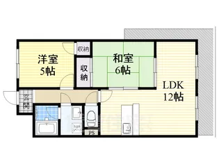 フローリッシュ北田【3階】の間取り