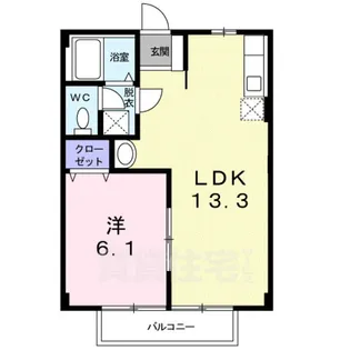 ルミエールA【2階】の間取り