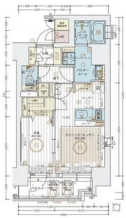 エステムコート神戸元町通2ザ・サロン【11階】の間取り
