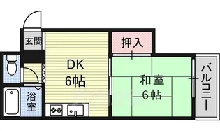 ハイム中島【4階】の間取り