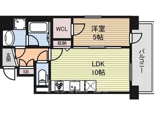 クリスタル丸の内【8階】の間取り