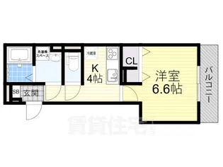 LaPauseEastAvenue【2階】の間取り