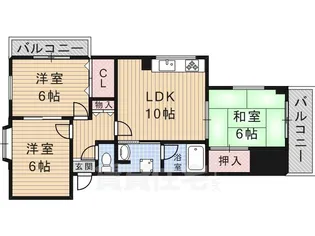 エミネント金岡【4階】の間取り