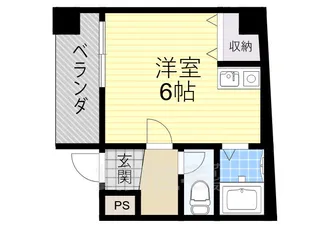 中市マンション【2階】の間取り