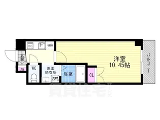 ボヌール伏見【4階】の間取り